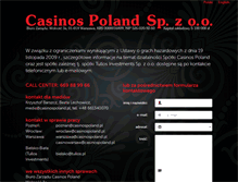Tablet Screenshot of casinospoland.pl